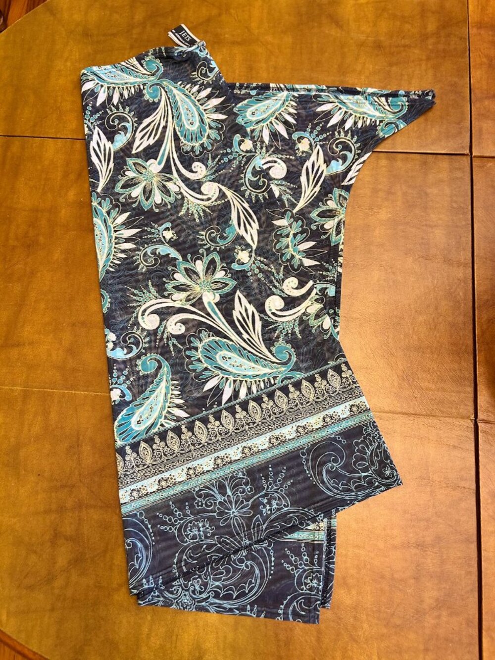 Jets By Jessika Allen Sarong SZ US 6 S-M Swim Cover Up Skirt Pareo Beach Blue ! - Picture 4 of 4